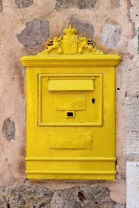 letter box, metal, post office